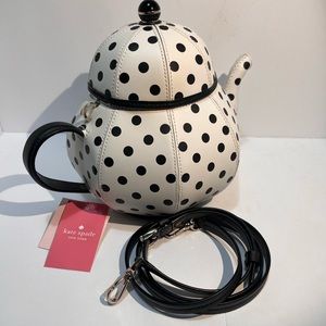 NWT Authentic kate spade Alice In Wonderland teapot crossbody